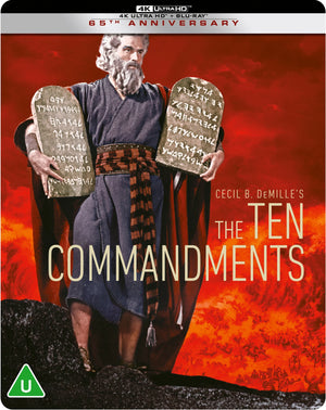 The Ten Commandments (Both 1923 + 1956 Versions) Limited Edition Steelbook 4K Ultra HD + Blu-Ray