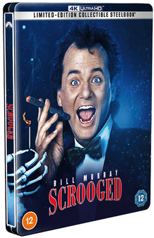 Scrooged Limited Edition Steelbook 4K Ultra HD — Moovies edition artwork