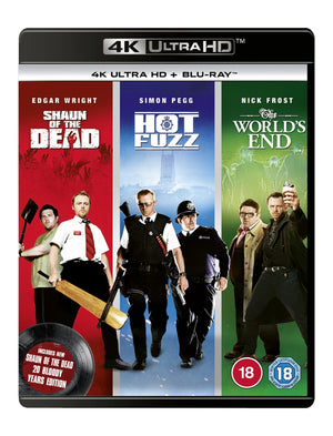 The Worlds End / Hot Fuzz / Shaun Of The Dead 4K Ultra HD + Blu-Ray