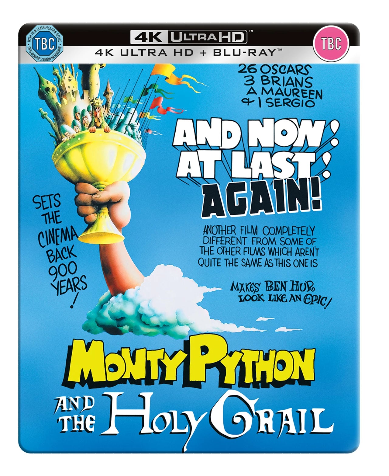 Monty Python And The Holy Grail Limited Edition Steelbook 4K Ultra HD + Blu-Ray