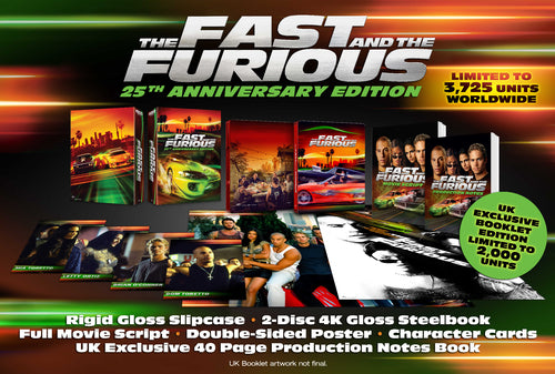 Fast and Furious 1 - The Fast And The Furious Ultimate Collectors Edition Steelbook 4K Ultra HD + Bl — Moovies edition artwork