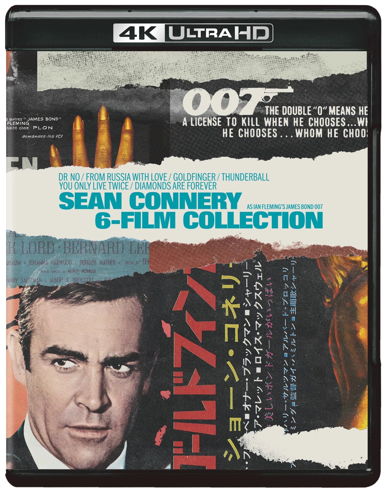 James Bond - Sean Connery Collection (6 Film) 4K Ultra HD + Blu-Ray